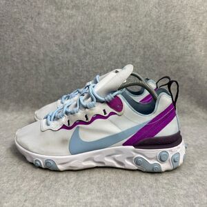 Nike Shoes Womens Size 7 React Element 55 Blue Purple Running Sneaker BQ2728-008